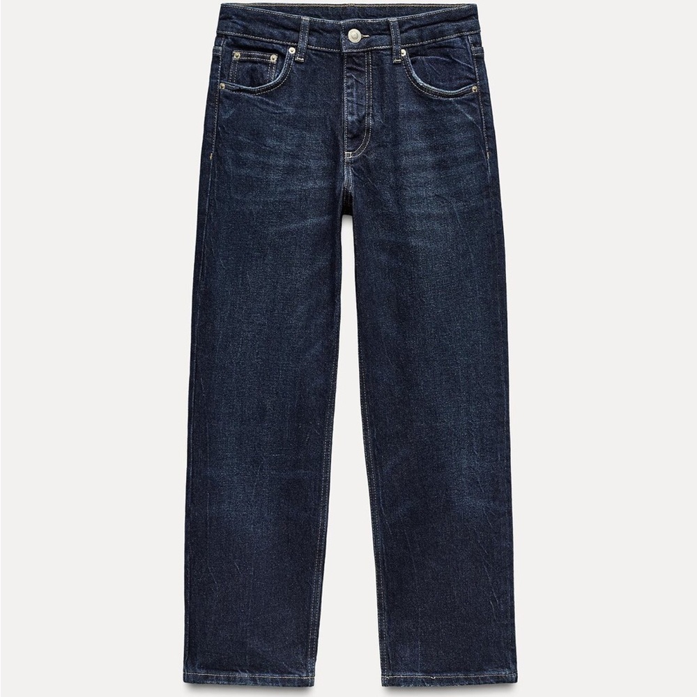 Zara Jeans - Flared Mid Waist Slim Crop - 28 (US6)